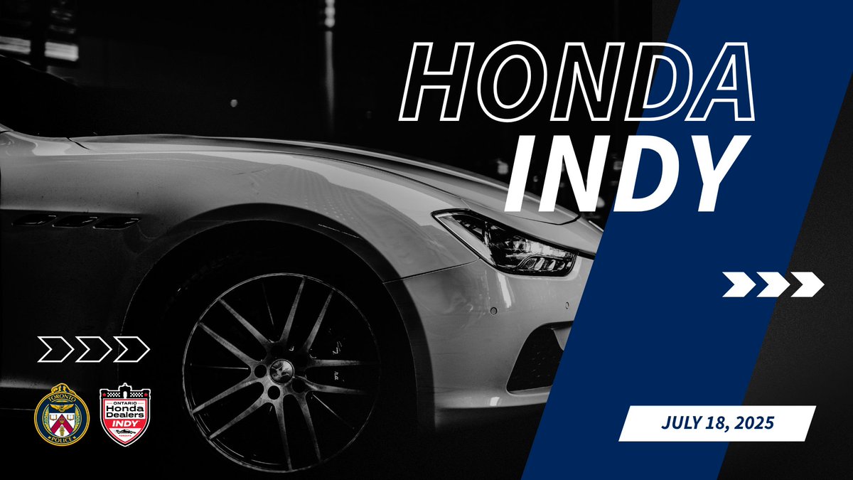 TrafficServices's tweet image. It's Friday! 🎉 We will be live at the Honda Indy Toronto @hondaindy with displays and opportunities to engage our officers. Don't miss it! Let's kick off the weekend! #IndyTO