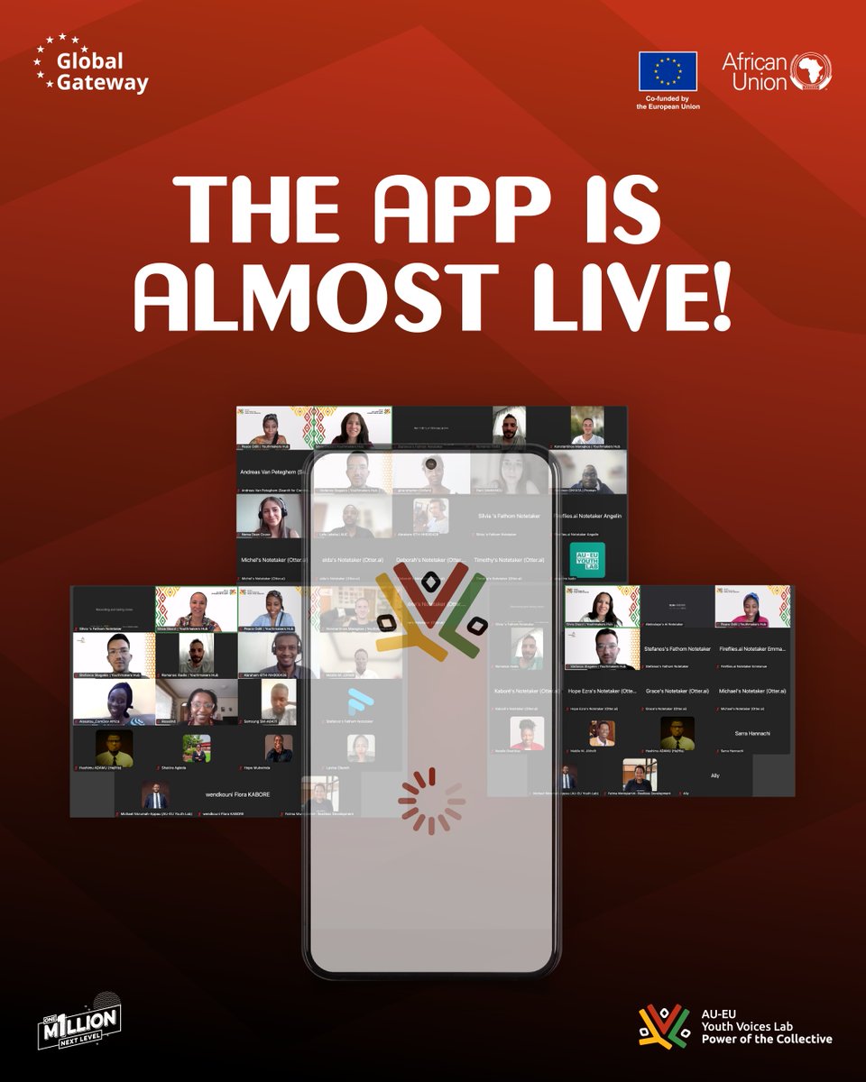 As the AU-EU Youth Voices Lab App is close to launch, be the first to know when it's available 👉 Subscribe now and be notified: bio.aueuyouthvoiceslab.eu/newsletter 

#YVL_App #AUEUYouthVoicesLab #AUEUYouthLab #EngageEmpowerConnect #PoweroftheCollective #AUEU #EuropeAid 
@aueuyouthlab
