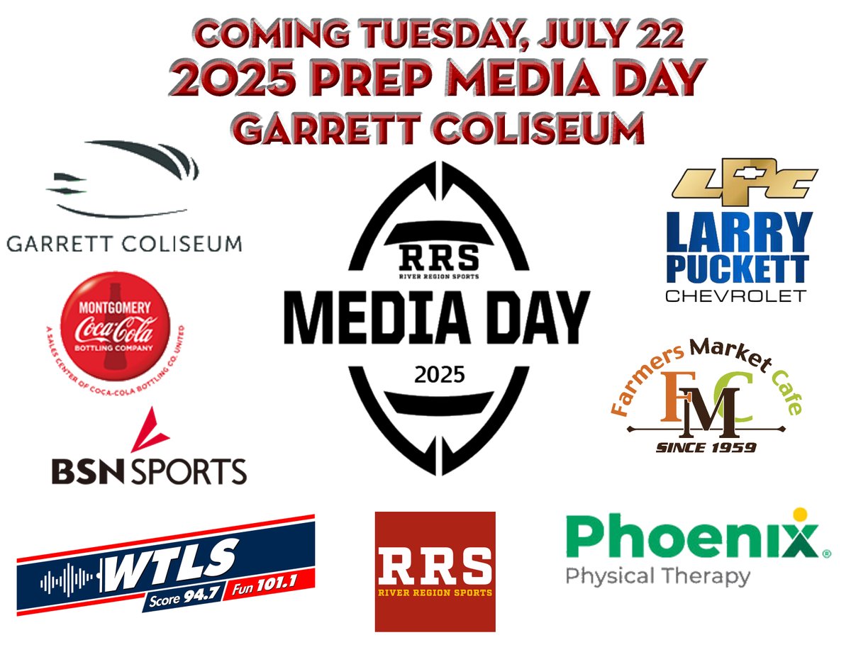 Tuesday is almost here! Coaches, get in your information (if you haven't already). See you at the Coliseum!