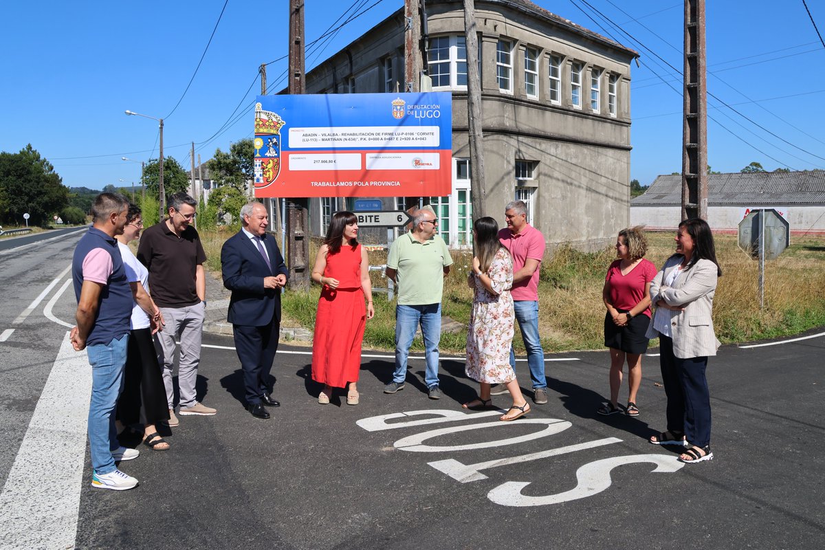 Deputación de Lugo (@depulugo) on Twitter photo 📌 O Presidente da <a href="/depulugo/">Deputación de Lugo</a> comproba en #Abadín e #Vilalba as melloras na estrada LU-P-0106, executadas cun investimento de preto de 200.000€.
👉🏻 deputacionlugo.gal/es/node/83130 📌 O Presidente da <a href="/depulugo/">Deputación de Lugo</a> comproba en #Abadín e #Vilalba as melloras na estrada LU-P-0106, executadas cun investimento de preto de 200.000€.
👉🏻 deputacionlugo.gal/es/node/83130