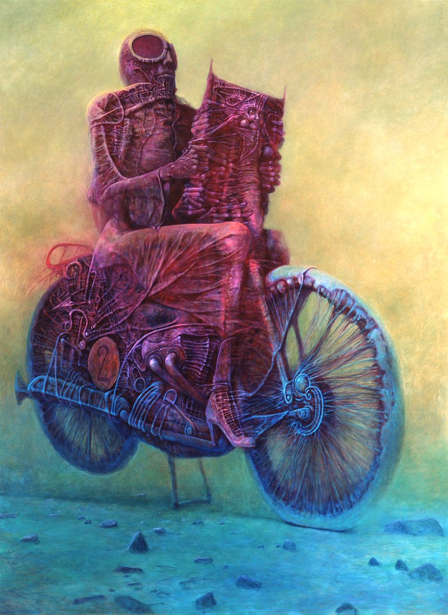 ArtofBeksinski's tweet image. 1986 #painting #Beksinski #PolishMastersofArt
