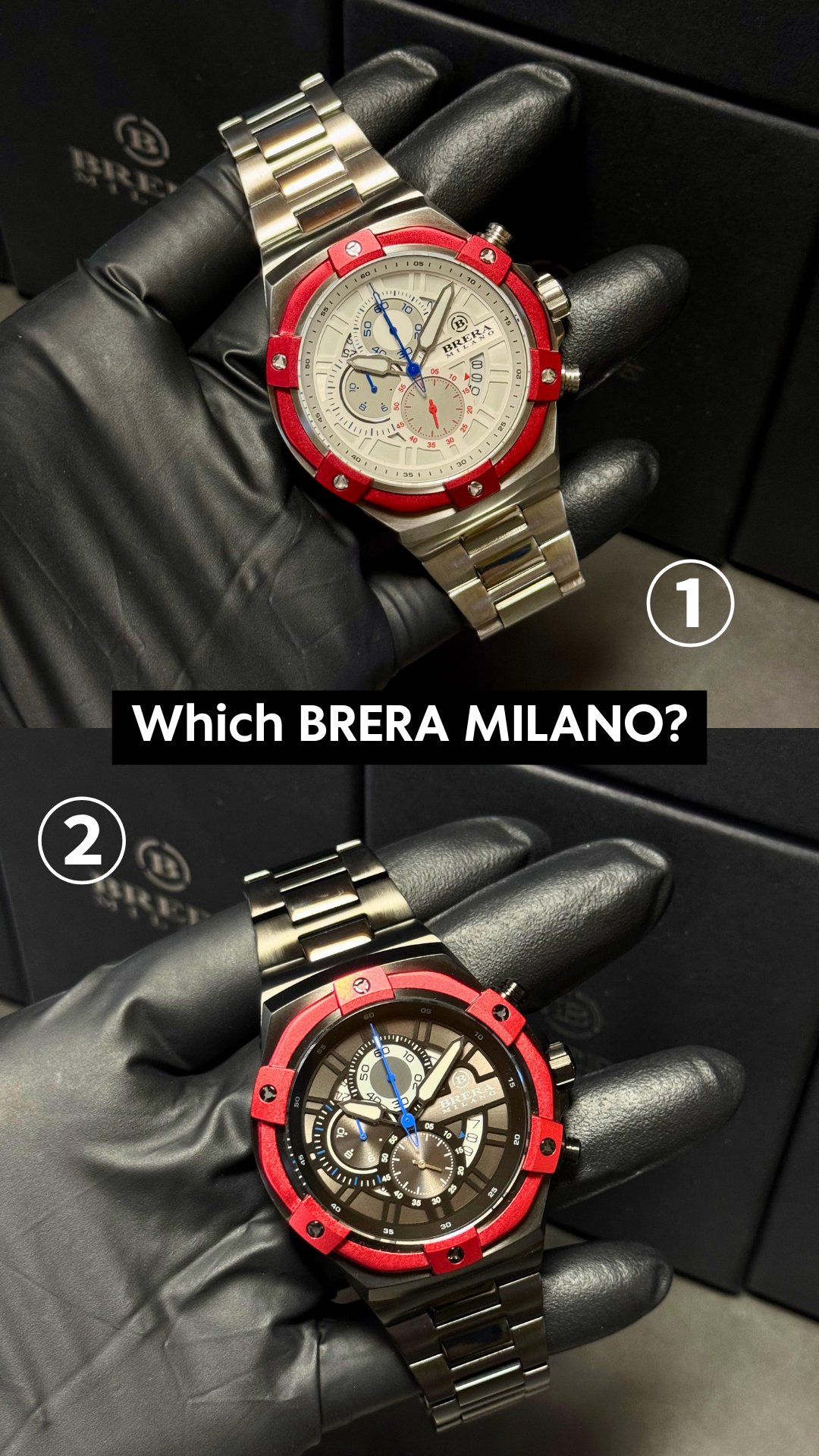 時計 BRERA BRERA MILANO SUPERSPORTIVO TONNEAU QUARTZ CHRONOGRAPH