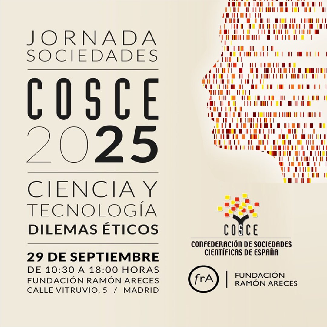 La Jornada de Sociedades 2025 de la COSCE, de la cual la SIC es sociedad numeraria, se celebrará el 29 de septiembre en Madrid (Fundación Ramón Areces), y lleva por título "Ciencia y Tecnología, Dilemas Éticos".
Para más información: citometria.org/portfolio-post…
