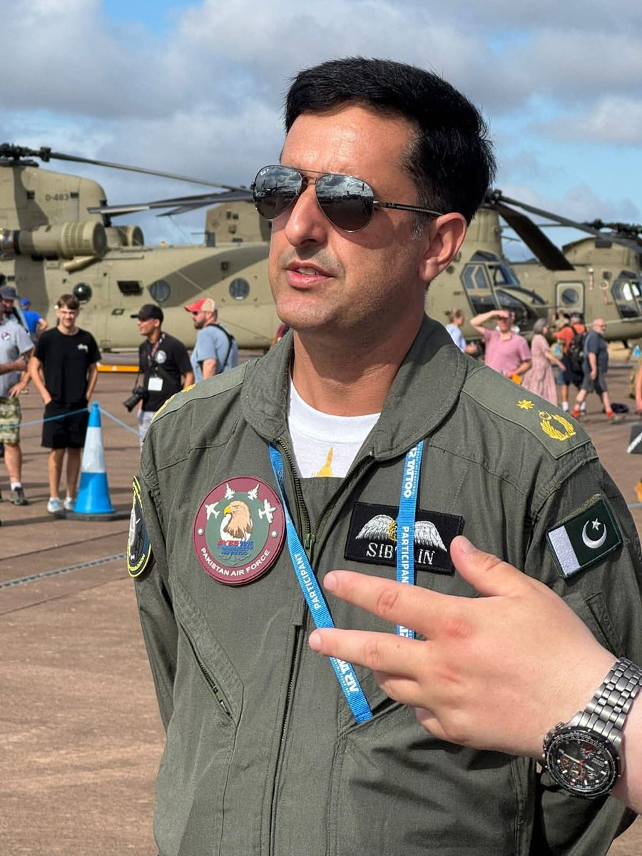 Saju__302's tweet image. Grace in uniform, pride in service 🇵🇰
Wing Commander Sibtain of the Pakistan Air Force, a true symbol of professionalism, courage, and the spirit of Pakistan’s skies. 🇵🇰🇬🇧✈️
#PakistanAirForce #PAF #WingCommander #RIAT2025