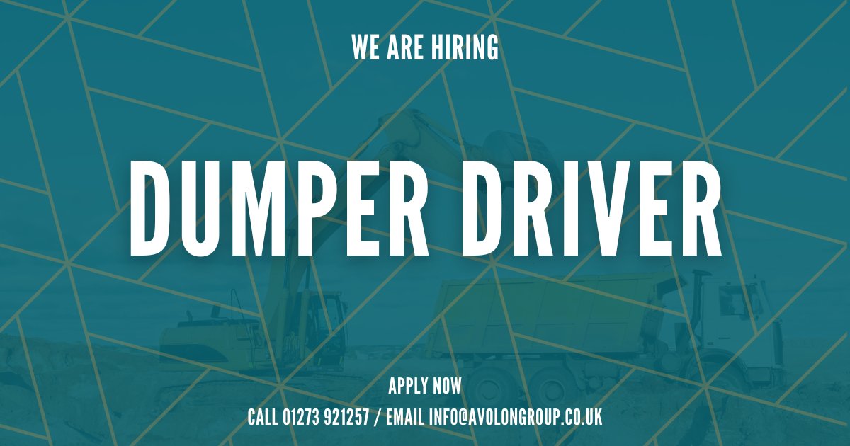 𝗗𝘂𝗺𝗽𝗲𝗿 𝗗𝗿𝗶𝘃𝗲𝗿 - 𝗦𝗶𝘁𝘁𝗶𝗻𝗴𝗯𝗼𝘂𝗿𝗻𝗲, 𝗞𝗲𝗻𝘁

💷 £160-170 per shift
✅ Ongoing work

Requirements:
• Valid CPCS or NPORS
• Full PPE
• Minimum 2 years' experience

☎️ Call 01273 921257 to apply now!