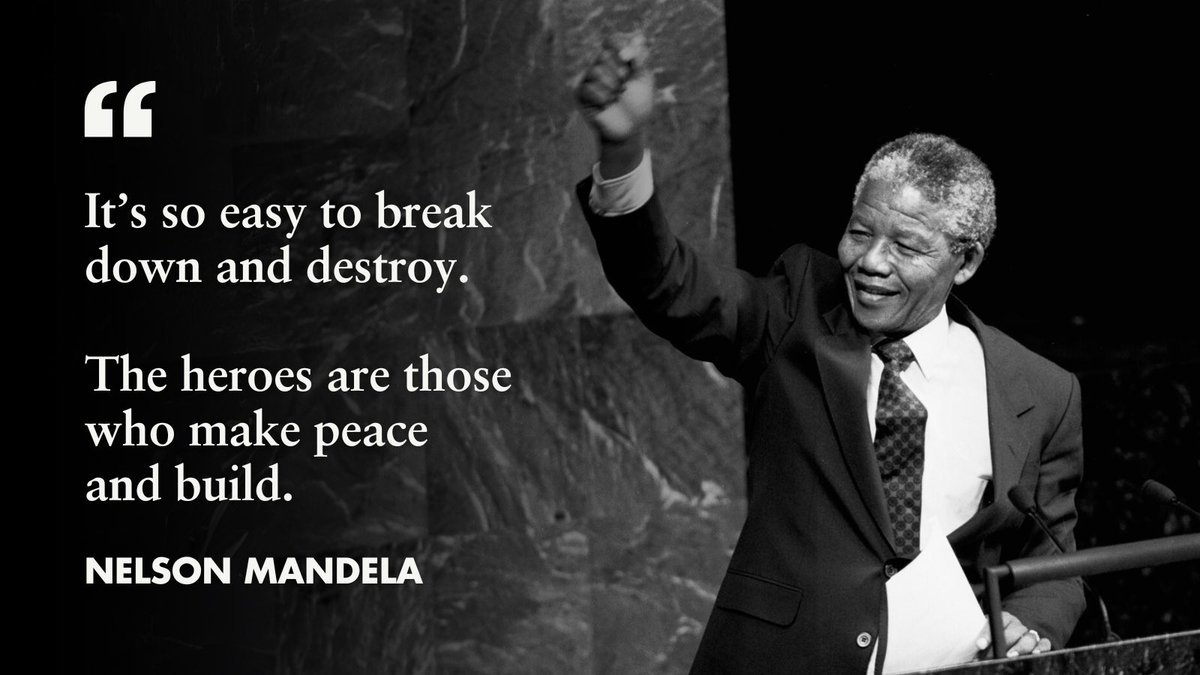 volker_turk's tweet image. Too many leaders rule through force & fear. #Mandela—like history's great visionaries—led differently: with empathy & compassion
He showed that equal rights & treatment don’t divide societies—they make them more just, united & peaceful
That’s the kind of leadership we need now