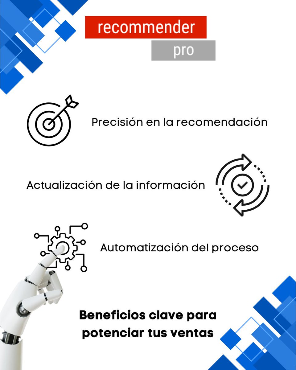 delphistudio_es's tweet image. ¿Por qué elegir Recommender Pro?
✅Eficiencia: Automatiza tus estrategias de ventas cruzadas.
✅Precisión: Basado en datos reales, no en intuición.
✅Actualización continua: Siempre alineado con las tendencias.
Conoce cómo funciona: recommenderpro.it/es/home-es/
