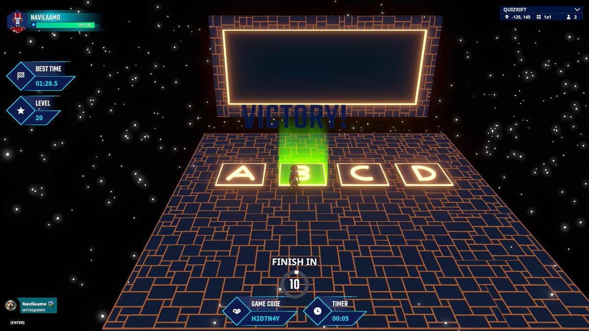 Hey #Sandfam, my top tip for shaving seconds in Quizrift is: “answer immediately without reading the question” #QuizriftEvent <a href="/Sanctum_5/">Sanctum Metaverse - Artist</a> <a href="/squidm00n/">Squidmoon</a> <a href="/naitzugi/">naitzugi</a> <a href="/Kuroes2/">Kuroes</a>