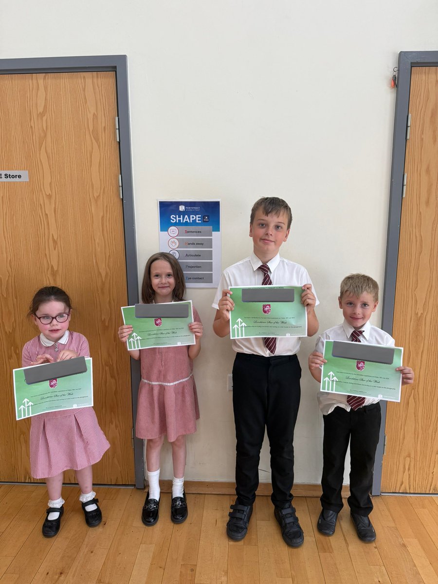 Well done to our lunchtime award winners! ✨