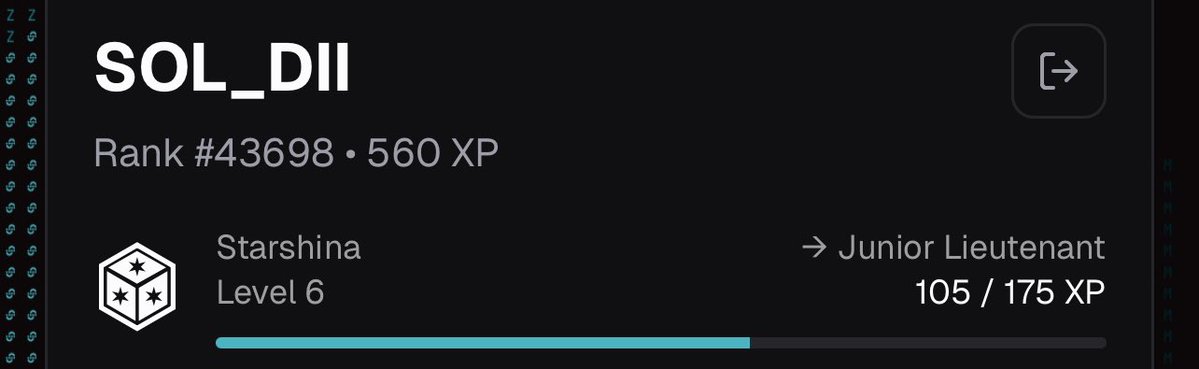 sol_dii's tweet image. ZK Proof for all Level 6ers
Proof that I'm all into @union_build .
Proudly level 6 tester👑
Keep Testing and Keep Yapping
Drop your level proof in comments.
Zkgm 6ers.