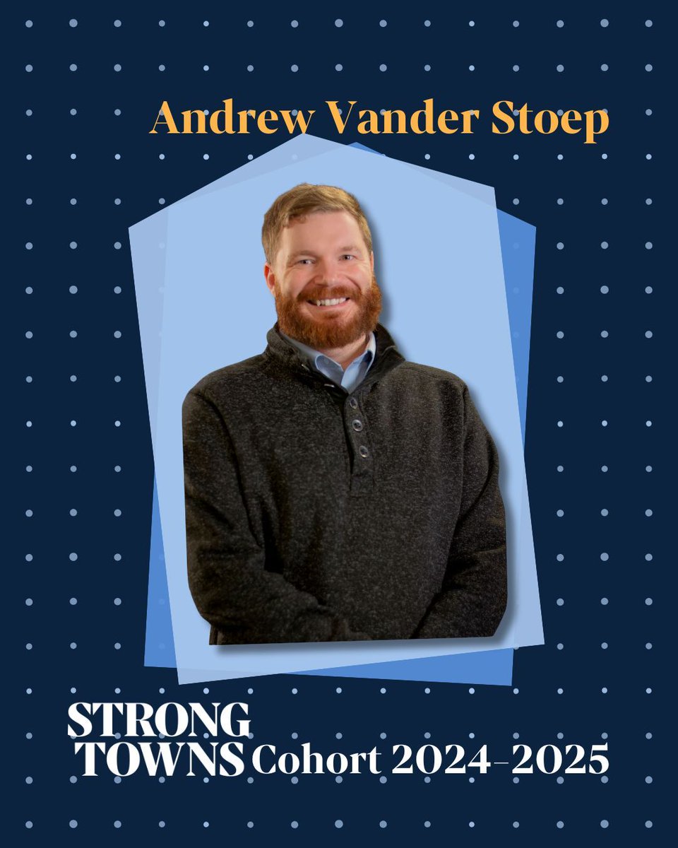 StrongTowns's tweet image. Meet our inaugural Strong Towns Cohort! The cohort is a community where Strong Towns advocates can connect, learn, and work. Here’s Andrew Vander Stoep from Mount Vernon, WA!
Applications for our 2025-2026 Cohort are open through September 29—join us! buff.ly/pRANuZU