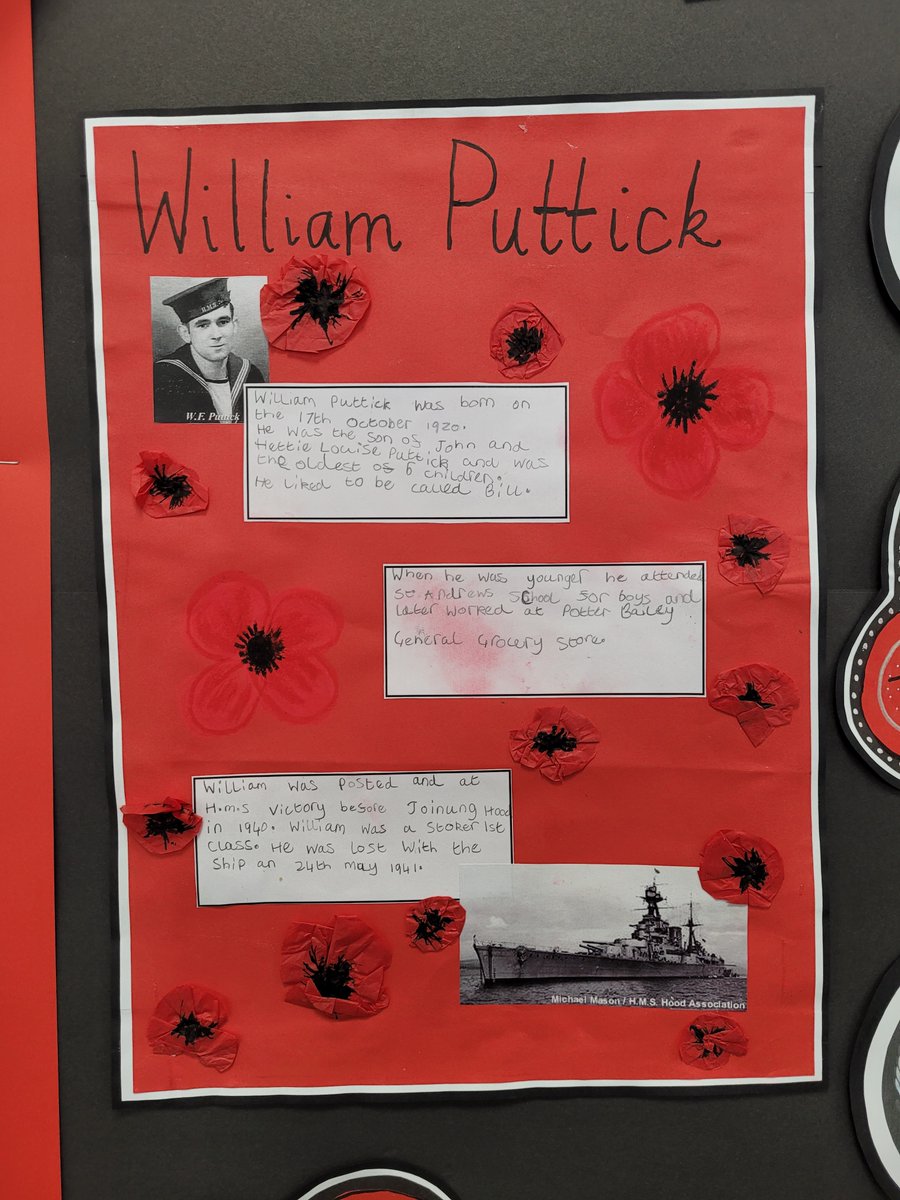 Sarah Nathaniel (@snathaniel24) on Twitter photo Why we do what we do <a href="/CWGC/">Commonwealth War Graves</a> Beautiful comment from the niece of William Puttick who had seen the work the children of Worthing had produced on her uncle and his shipmates who lost their lives on the HMS Hood in 1941. Why we do what we do <a href="/CWGC/">Commonwealth War Graves</a> Beautiful comment from the niece of William Puttick who had seen the work the children of Worthing had produced on her uncle and his shipmates who lost their lives on the HMS Hood in 1941.