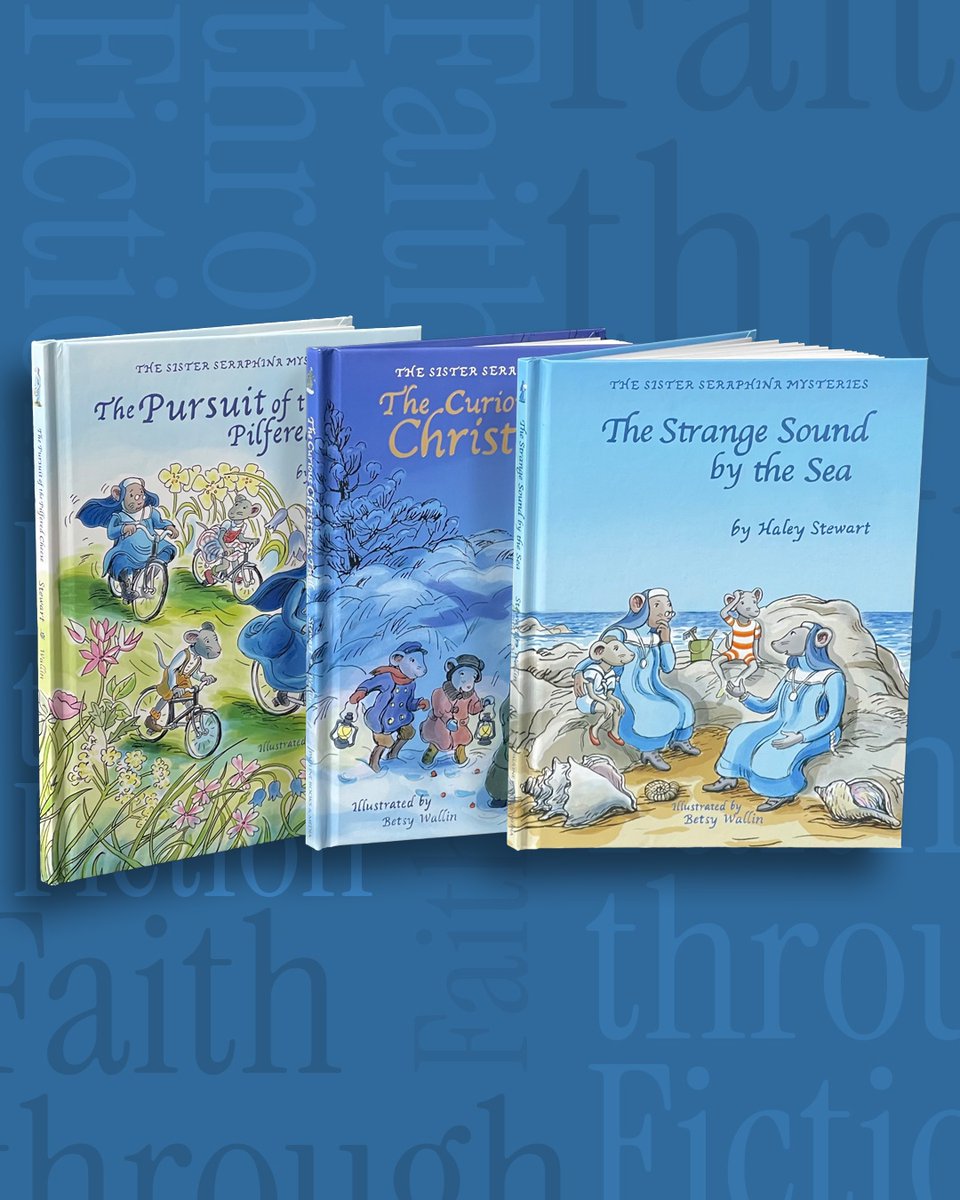 PBMPublishing's tweet image. The Sister Seraphina Mysteries by Haley Stewart & illustrator Betsy Wallin is a read-aloud series for children. Each volume delivers mystery, adventure, a cast of lovable characters, and a Catholic worldview that celebrates faith and virtue.
paulinestore.com/the-strange-so…
