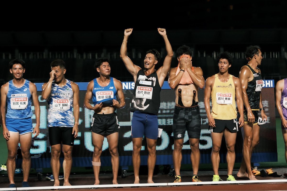 unnu4s's tweet image. 第109回日本選手権混成競技 十種競技 優勝　7488pt。
辞めなくてよかった。
この金メダルは、みんなで掴んだもの。
これまで積み重ねてきた過程に、初めて意味を見出せた瞬間でした。

これで三兄弟日本一！