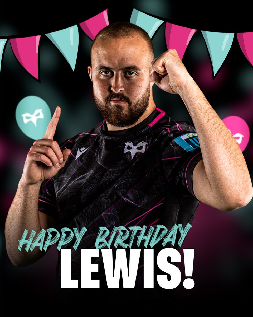 ospreys's tweet image. Join us in wishing Lewis Jones a Penblwydd Hapus 🎂
Have a good one, Lewis 🥳
#TogetherAsOne