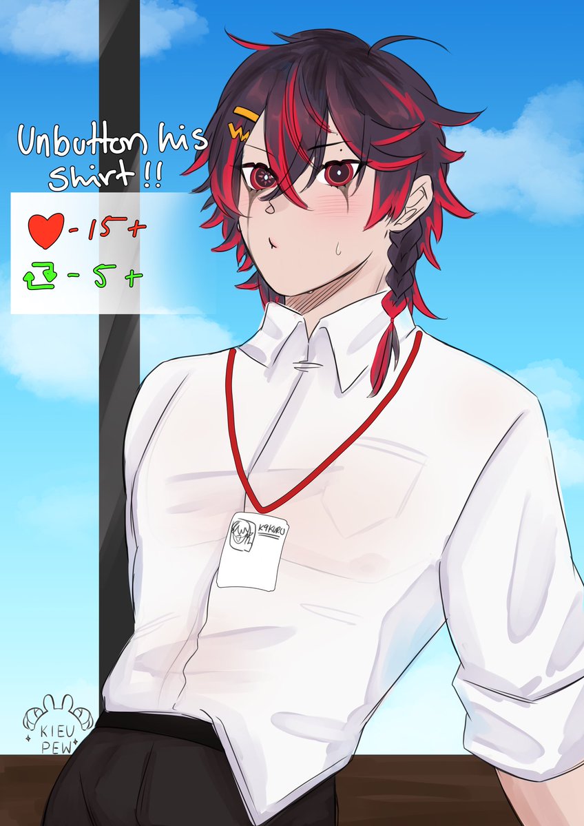 KieuPew's tweet image. If this gets spicy Iโll post the rest on my other acc ๐๐ซถ #K9Fanart