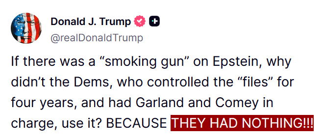TheReportX's tweet image. But his son, his Vice President, his attorney, his Attorney General, his FBI Director, and the victims themselves are all on record saying they have tens of thousands of pieces of evidence. How can he deny this now? He is lying and acting like he’s guilty!