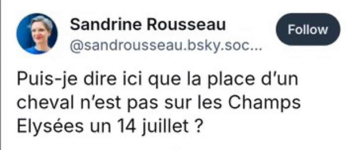 Puis-je dire ici que la place d'une cloche est à Notre Dame, pas à l'Assemblée nationale ?