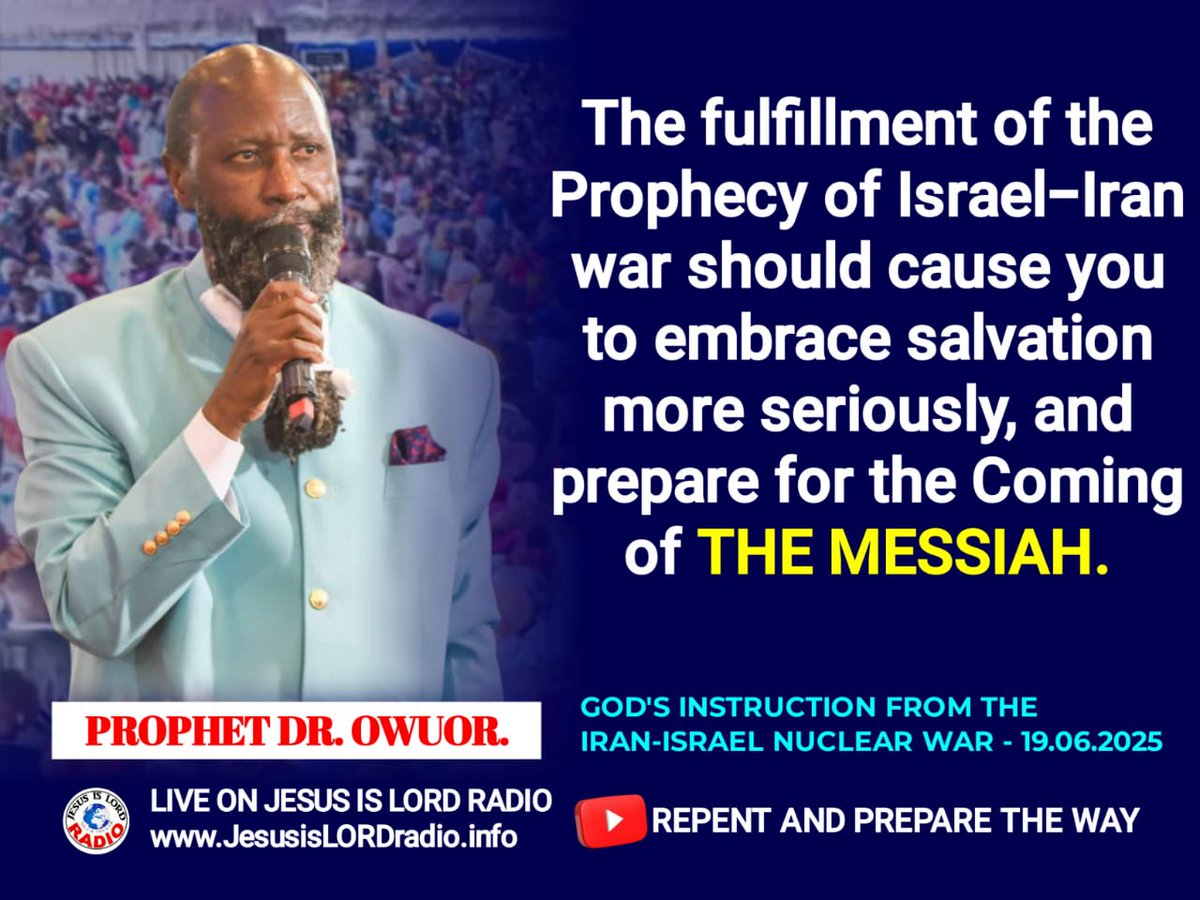 The Messiah is coming very soon, are you aware?
#GloriousReturnOfJesus