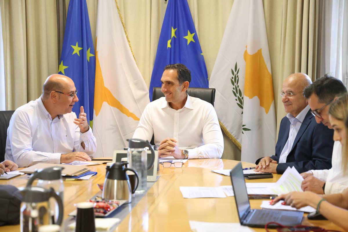 MinInteriorCY's tweet image. #ΤοπικήΑυτοδιοίκηση #Δήμοι
👉 Τη σύσταση ομάδας εργασίας για επεξεργασία φόρμουλας αναπροσαρμογής της κρατικής χορηγίας προς τους Δήμους, συμφώνησαν Υπουργός Εσωτερικών @K_Ioannou και Ένωση Δήμων Κύπρου @EnosiDimonCY στη σημερινή τους συνάντηση.
🎯 Στόχος η κατάληξη σε κοινά…
