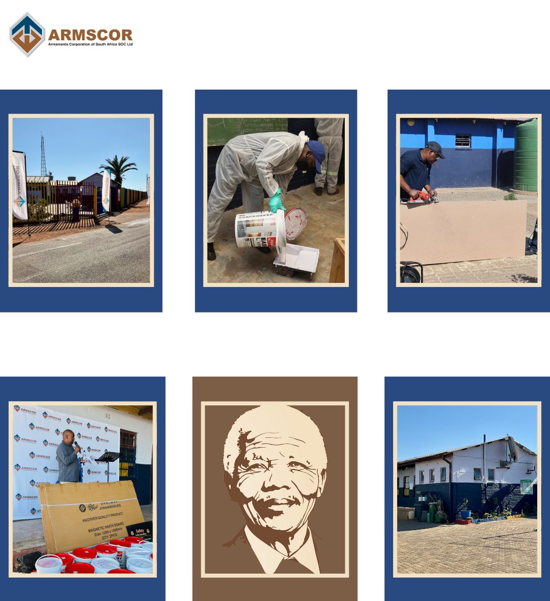 On this #MandelaDay2025, <a href="/ArmscorSoc/">Armscor SOC</a> visited Meetseng Primary School in Soshanguve, Gauteng, bringing hope, inspiration and sustainable solutions. From classroom repainting to the delivery of essential items, we are committed to making a tangible difference where it matters most.