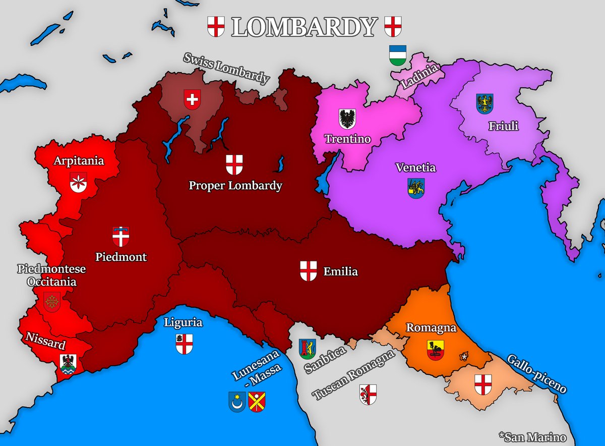 CisalpinePride's tweet image. Genetically, historically and linguistically the assumption that Northern Italians are pure Italics from the Iron Age just doesn't work.
Let me explain why: