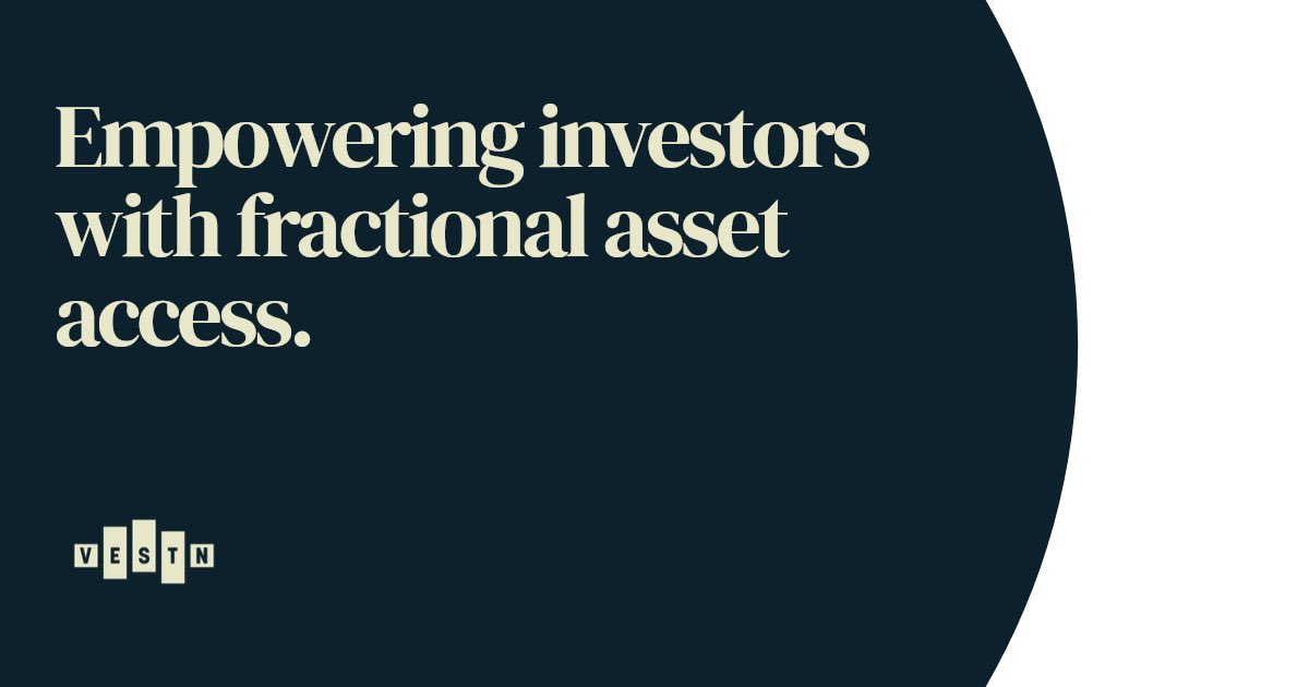 VESTN_io's tweet image. Investing doesn't have to be reserved for the wealthy.
With VESTN, anyone can access fractional investments in valuable assets like real estate, renewable energy, bitcoin mining, and carbon credits.
This opens up new avenues for portfolio diversification and sustainable…