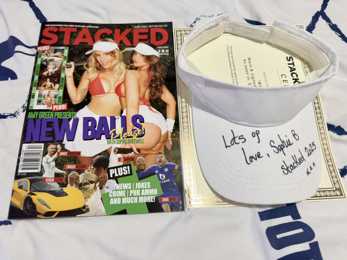 <a href="/StackedMag/">STACKED MAGAZINE</a> <a href="/Sophiebmodel/">Sophie B</a> I’ve been a reader of your publication since day one, and as soon as I saw this auction on eBay, I hoped that I’d win the auction and am very happy to have won. Thank you.  Ps I don’t suppose I could have a follow-back, please?