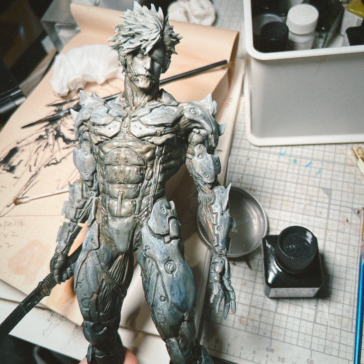 BadZrlwt's tweet image. 雷電を立体化しました⚡️
RAIDEN 1/6
この夏、ワンフェスに参加します
#WF2025夏 #MetalGear