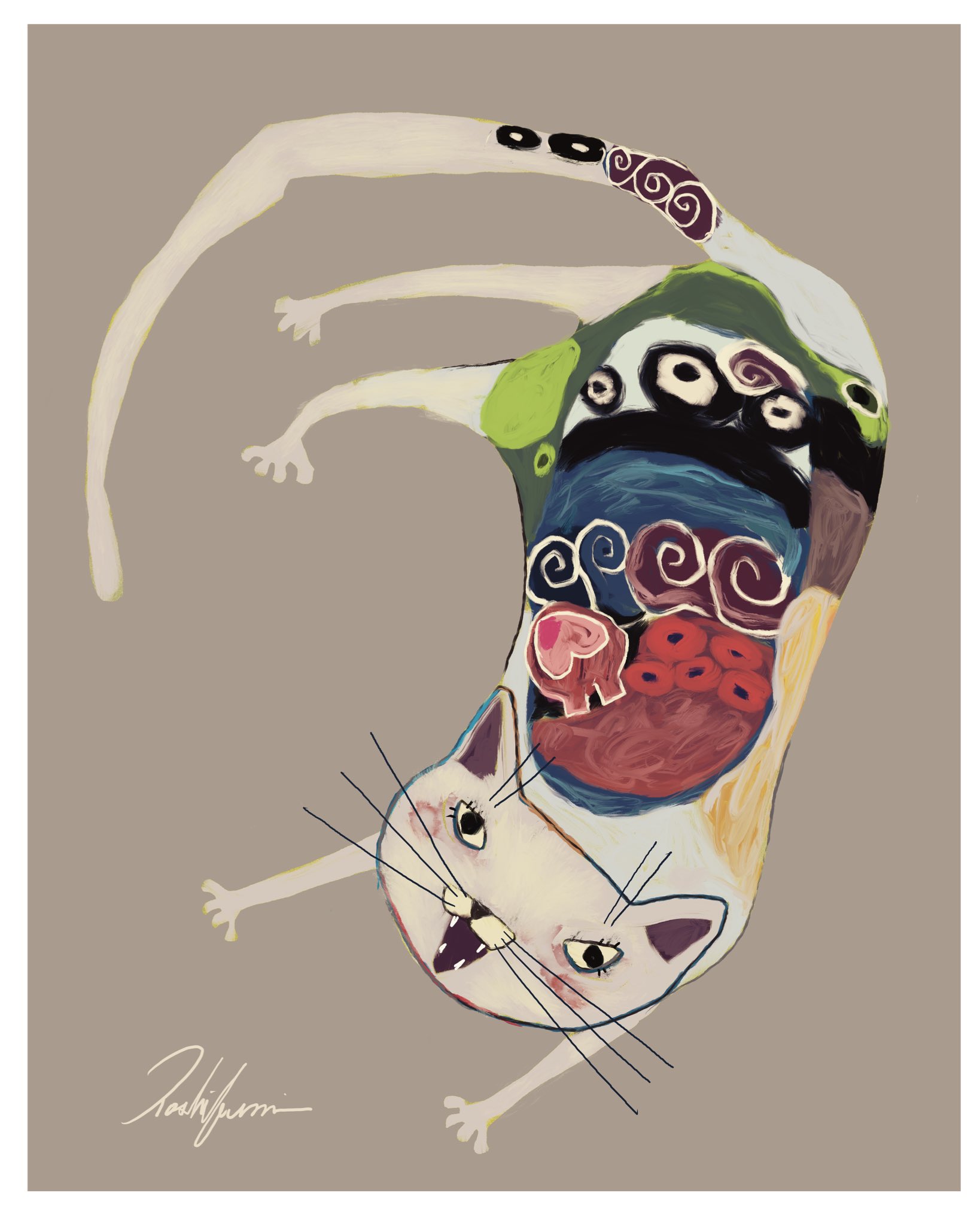 絵画猫のユーミン シュー・ヤマモト｜美術手帖