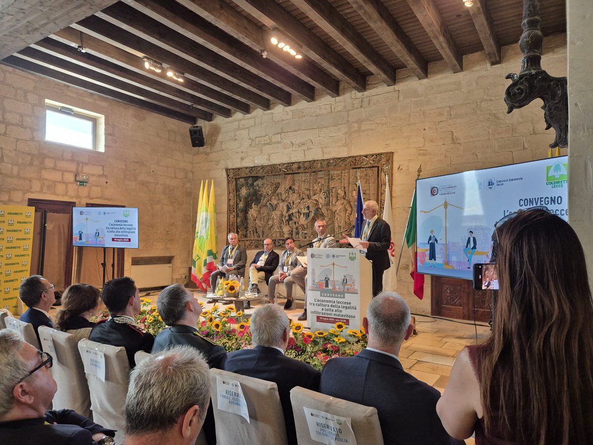 "L'#Economia leccese tra cultura della #legalità e lotta alle infiltrazioni malavitose" - #18luglio2025 
I #panel: il quadro economico della provincia di #Lecce