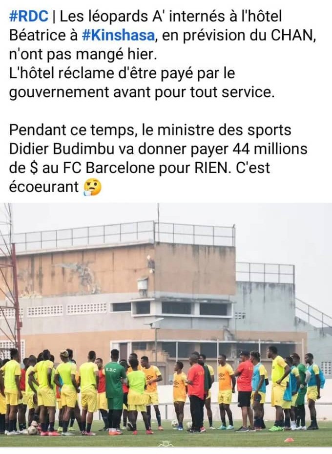 Bob Bangala (@bobbangala) on Twitter photo <a href="/DidierBudimbu/">Didier Budimbu Ntubuanga</a> Vous avez aussi pensé à la situation interne?
Cet argent allait servir aux investissements pour notre Sport.
Pourquoi vous n'aimez pas ce pays?
Vous comptez que sur vos intérêts mesquins. Au lieu de soutenir notre jeunesse 😭😭 <a href="/DidierBudimbu/">Didier Budimbu Ntubuanga</a> Vous avez aussi pensé à la situation interne?
Cet argent allait servir aux investissements pour notre Sport.
Pourquoi vous n'aimez pas ce pays?
Vous comptez que sur vos intérêts mesquins. Au lieu de soutenir notre jeunesse 😭😭