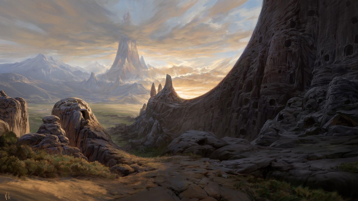 noahbradley's tweet image. I finished all the freelance jobs I was working on so hit me up if you need some cool landscapes painted