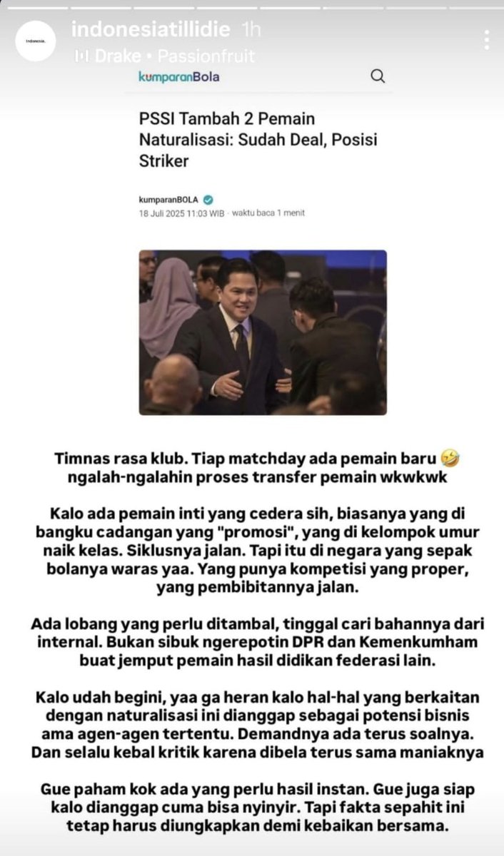 idn_abroad's tweet photo. Akhh Ituuh 💥
Balik ke tujuan awal hadir &amp; prosesnya Diaspora Keturunan adalah booster, bukan hanya untuk Timnas, tapi lebih luas. Kami sejak awal bersuara sangat support namun hal hal core lain jangan di tinggal/abai begitu saja, agar hal ini bisa berkelanjutan. https://t.co/afwBGdxf0R