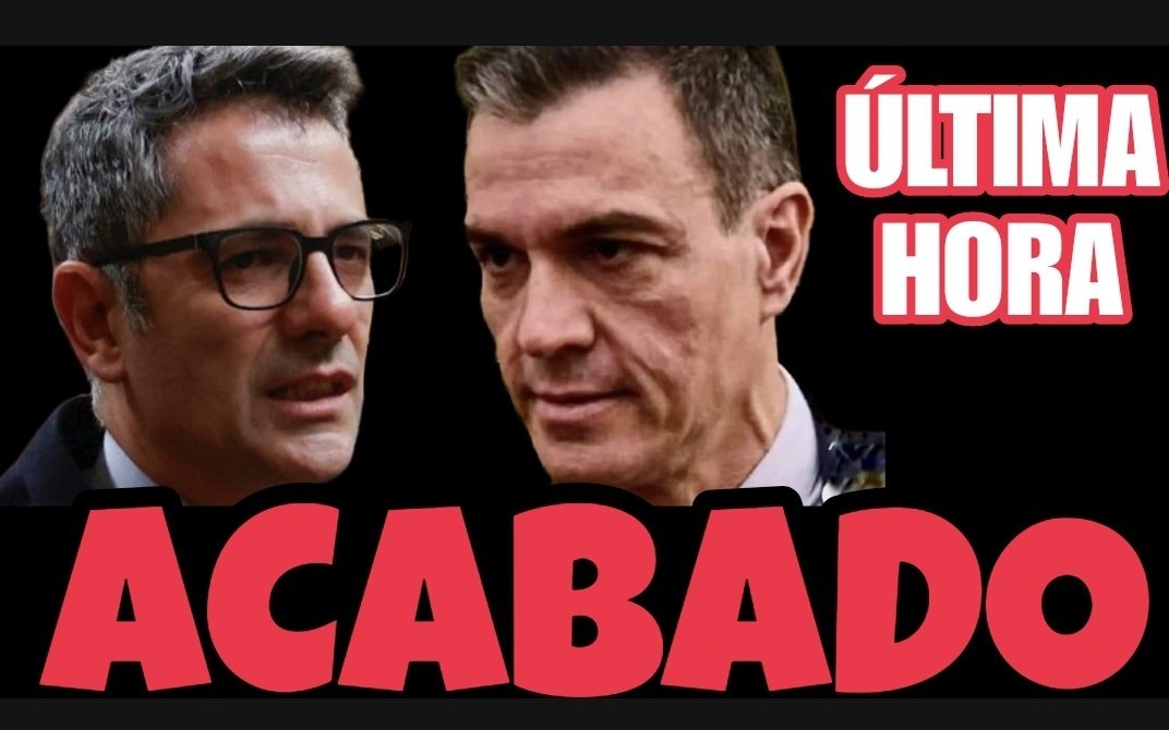 UACD_Youtube's tweet photo. ⚠️ÚLTIMA HORA URGENTE⚠️
FINALMENTE LA REFORMA DE LA JUSTICIA DE BOLAÑOS QUE EL CONSEJO DE MINISTROS APROBÓ DE URGENCIA, NO VA SALIR ADELANTE EL PRÓXIMO 22 DE JULIO Y EL CONGRESO NO LA VA A PODER VOTAR.

PEDRO SÁNCHEZ, Y A PESAR DE LA HUELGA DE JUECES, HA QUERIDO CONTROLAR LA JUSTICIA Y LA UCO DE MODO URGENTE POR SU ÚNICO Y EXCLUSIVO BENEFICIO.
SIN EMBARGO LE HA SALIDO MAL LA JUGADA Y NO VA A SER ASÍ.

ESTO ES UN TREMENDO VARAPALO PARA SÁNCHEZ PORQUE TODOS LOS PROCEDIMIENTOS E INVESTIGACIONES CONTRA SU CORRUPCIÓN Y LA DE SU ENTORNO SEGUIRÁN ADELANTE Y ESTÁ UN PASO MÁS CERCA DEL BANQUILLO.

MALAS NOTICIAS PARA EL NÚMERO 1 PERO BUENÍSIMAS PARA TODOS LOS QUE CREEMOS EN LA JUSTICIA Y LUCHAMOS CONTRA LA CORRUPCIÓN.

SEGUIMOS PICO Y PALA.

Todo aquí:
https://t.co/4NikSpaTD4