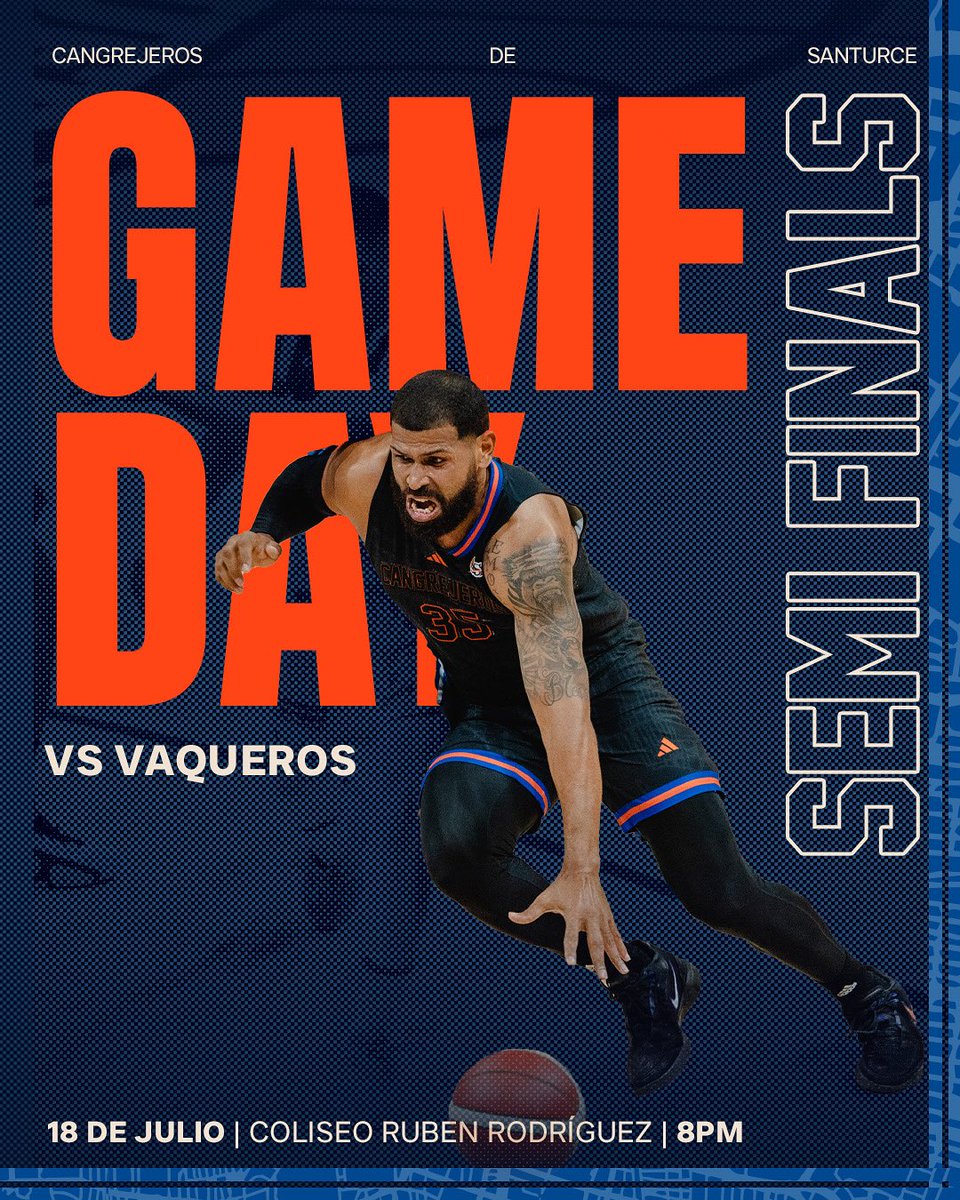 Hoy comenzamos una nueva serie 🦀 Vamos a defender contra los Vaqueros el pase a la final del #BSN2025. 

Nos vemos a las 8pm en Bayamón. 

#PalancasArriba