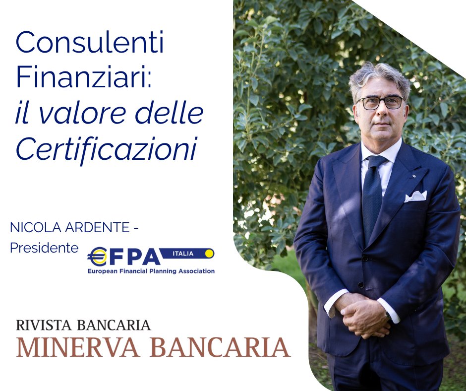 Certificarsi #Efpa è molto più di un titolo: #formazionecontinua, visione sul cambiamento, guida lungimirante dei risparmiatori. Il valore aggiunto dei professionisti certificati parte da qui! Leggi l’intervista al Presidente Efpa Italia, Nicola Ardente ⤵️ efpa-italia.it/consulenti-fin…