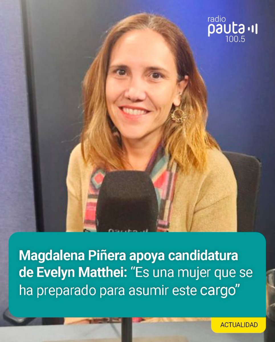Pablo de Lapeyra (@pablodelapeyra) on Twitter photo Este respaldo no solo desmiente ciertos rumores infundados, sino que también refuerza que la candidatura de <a href="/evelynmatthei/">Evelyn Matthei</a> es la más adecuada para Chile, al estar alejada de los extremos y su gran capacidad para garantizar la gobernabilidad del país.
#MattheiPresidenta Este respaldo no solo desmiente ciertos rumores infundados, sino que también refuerza que la candidatura de <a href="/evelynmatthei/">Evelyn Matthei</a> es la más adecuada para Chile, al estar alejada de los extremos y su gran capacidad para garantizar la gobernabilidad del país.
#MattheiPresidenta