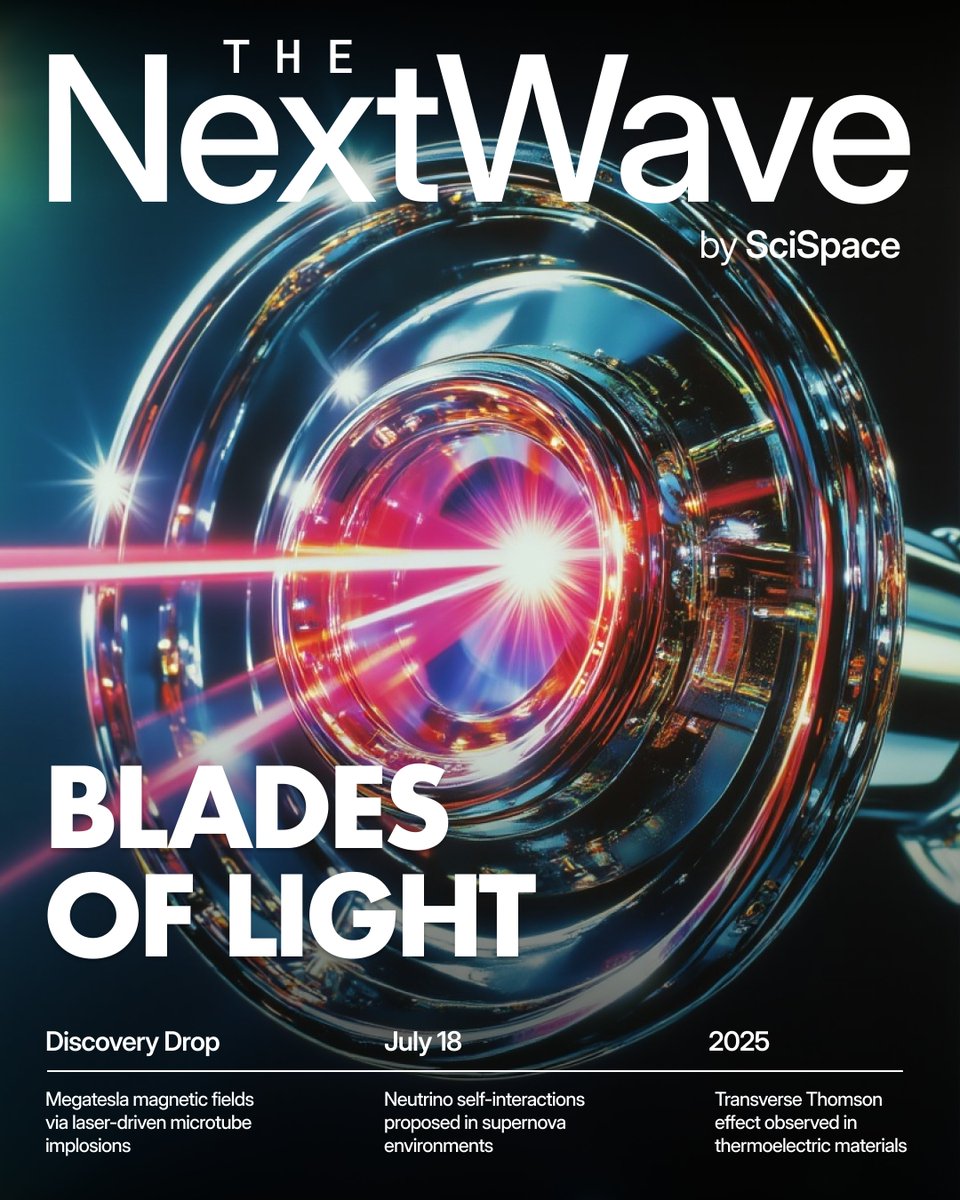 scispace_'s tweet image. 📡 The NextWave | Your weekly scan of high-impact research developments.
🔗 Explore the issue: bit.ly/4m0SZwk