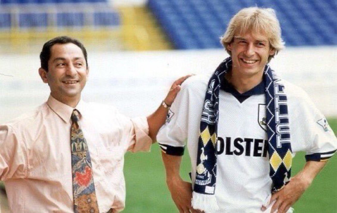 Jurgen Klinsmann on his first pre-season at Tottenham: 

💬 “We played a friendly in Dublin. Afterwards, Ossie Ardiles came in the dressing room and handed us £30 each. He just said: ‘have a good time’. So we all went to the pub. It was wonderful.”

Splendid stuff.