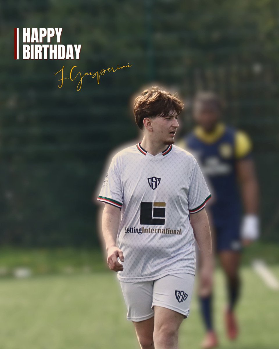 CSMLondonFC's tweet image. H A P P Y 🥳 B I R T H D A Y
Francesco ❤️
#CSM #TogetherThroughFootball