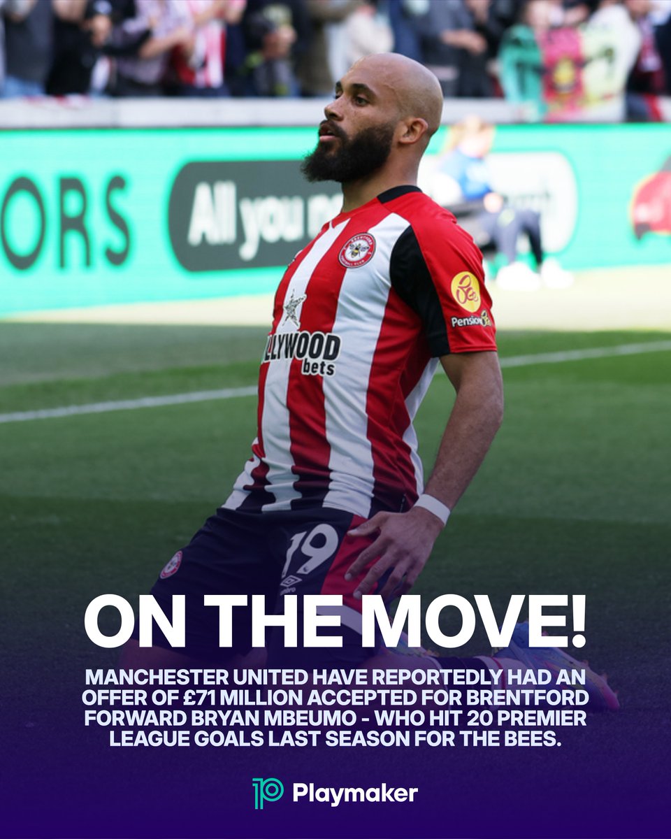 playmaker_EN's tweet image. 📊 Mbeumo in the #PL last season :
⚽️ 20 goals
🅰️ 7 assists
✅ 49 accurate crosses (3rd)
⚠️ 75 carries into penalty area (4th)
🔑 70 key passes (5th)
🔓 144 shot-creating actions (5th)
🔀 52 successful dribbles (=12th)
➕ 6.79 xG differential
💥 43% shot-on-target ratio
#MUFC