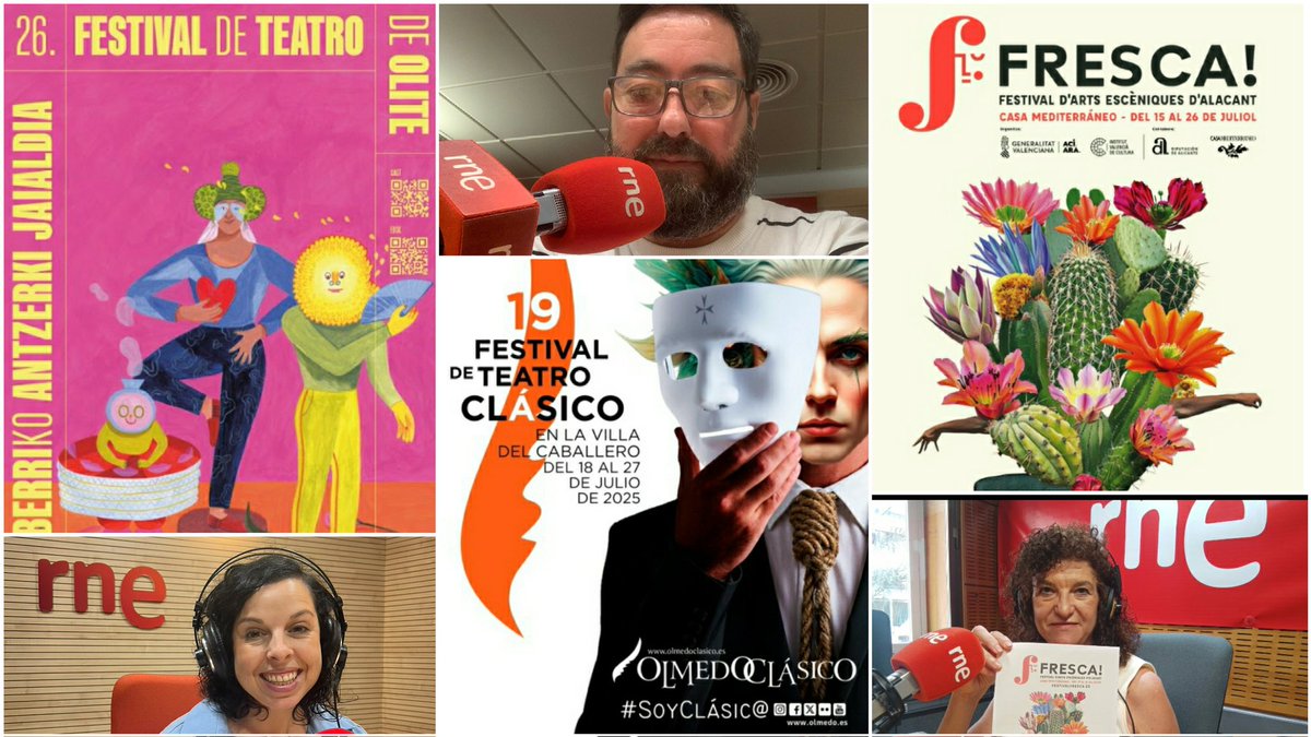 LaSalaRNE's tweet image. La MIT de Ribadavia, el Festival de Teatro de Olite, Olmedo Clásico sn la Villa del Caballero, Fresca! en Alicante... Estos días coinciden estos y otros festivales de escénicas en nuestro país.
🎧rtve.es/play/audios/la…
🎧rtve.es/play/audios/la…