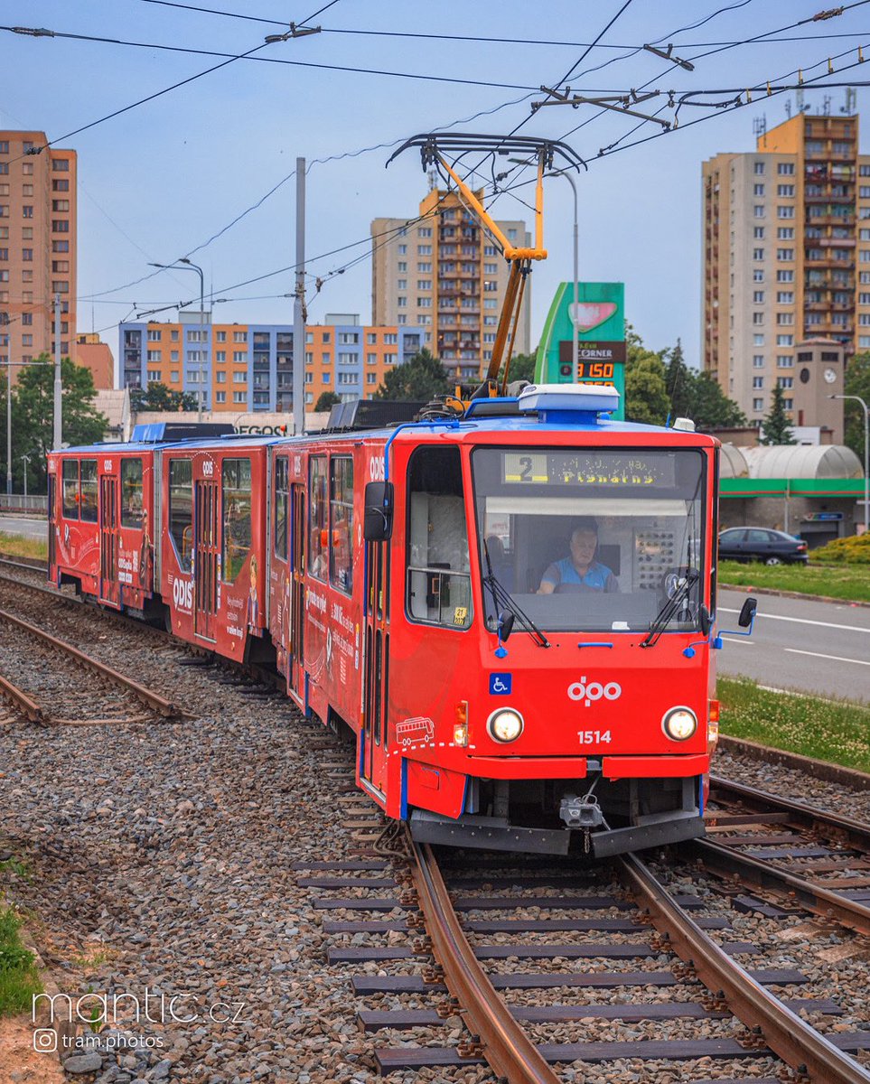 Tatra KT8D5R.N1 na konci jednokolejného úseku / at the end of single track section
Ostrava, Karpatská - 10.6.2025