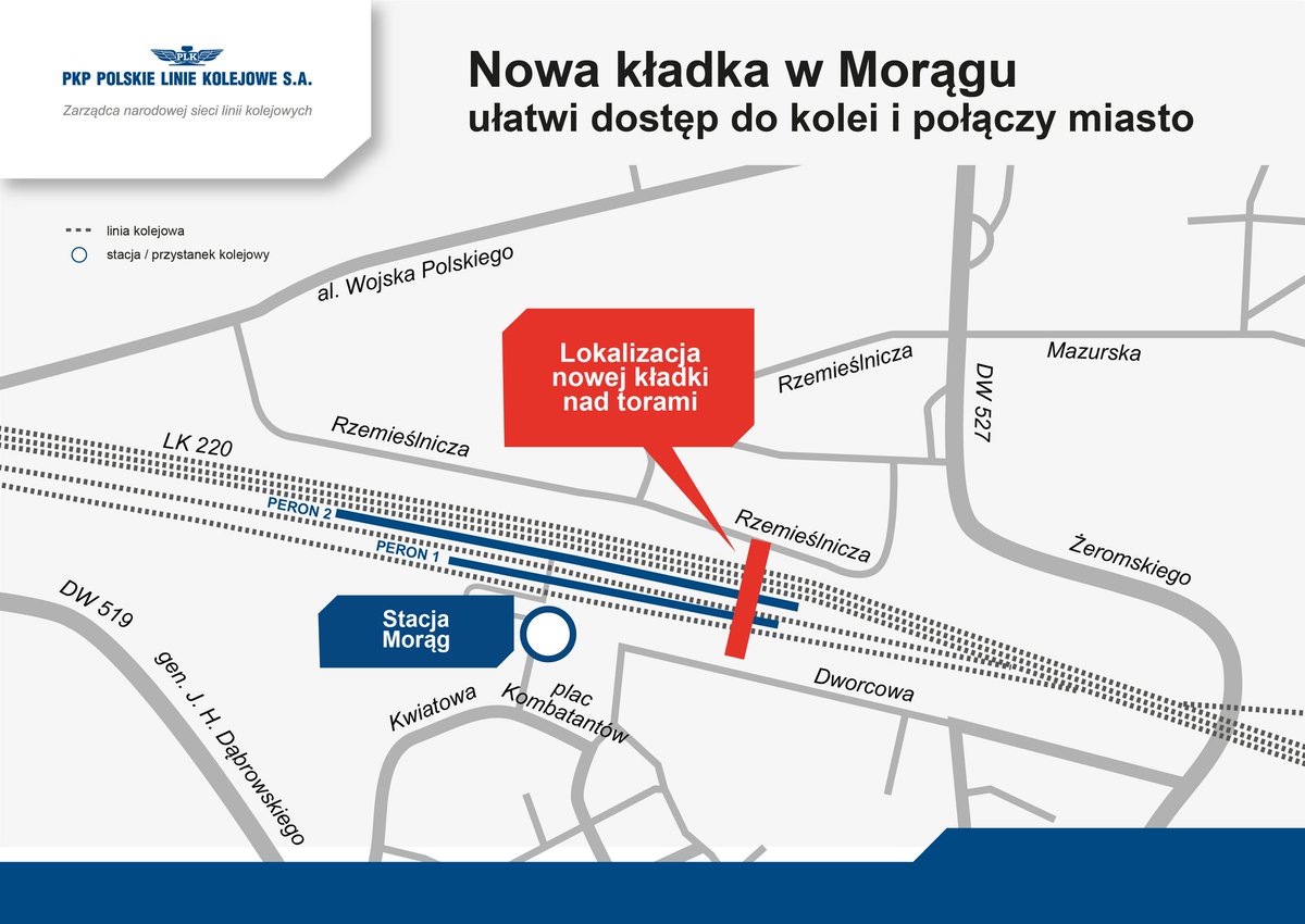 PKP_PLK_SA's tweet image. 🚧 Morąg z nową kładką!
Zamiast starego obiektu – nowoczesna przeprawa z windami i pochylniami ♿
🚶♂️ Połączy obie strony miasta
🚉 Ułatwi dostęp do pociągów w stronę Olsztyna i Elbląga
✍️ Umowa podpisana – startujemy!
ℹ️ plk-sa.pl/o-spolce/biuro…