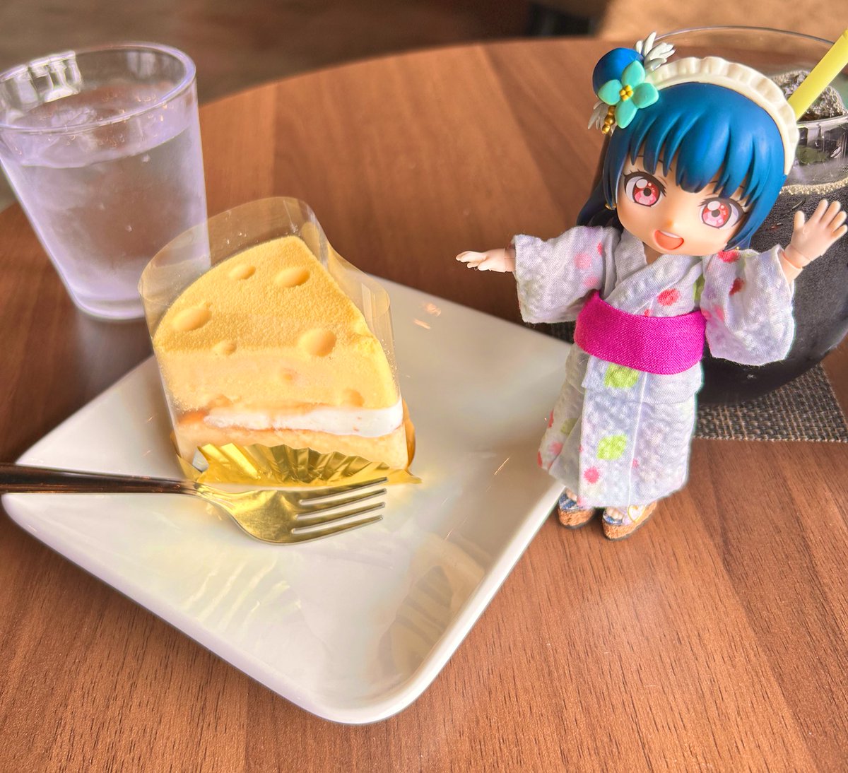 pomapomasakae's tweet photo. これはちょっと前にグランマさんで食べたチーズケーキ！！ https://t.co/fLSbW6xBOo
