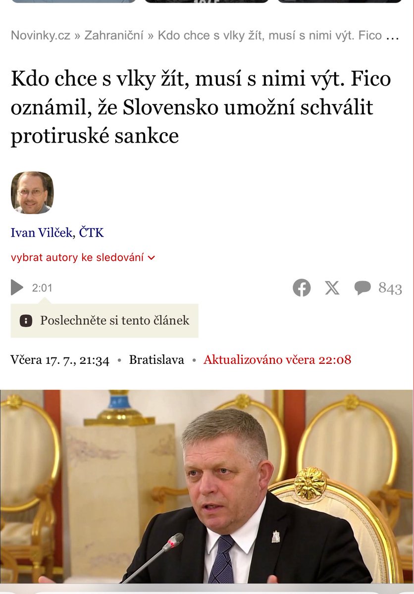 hasek_dominik's tweet image. Fico nakonec souhlasil, ale hned se snaží hrát ukřivděného chudáčka. Ne, pokud nechcete s námi “vít” a Vaši spoluobčané Vás v tom podpoří, můžete (Slovensko) si “vít” s kým uznáte za vhodné. Na tom je postavena demokracie a EU. Nikdo Vás nedrží.