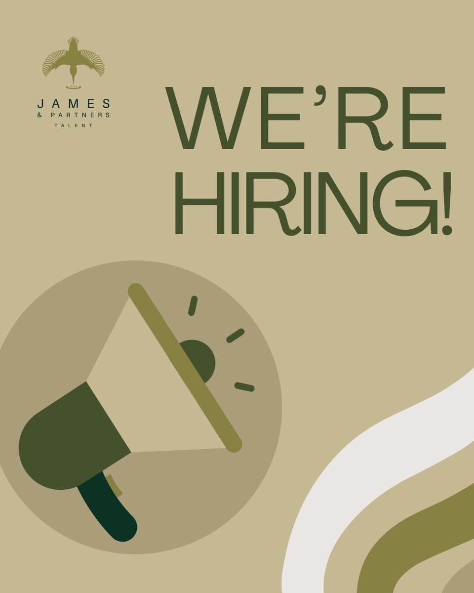 James_Partners's tweet photo. We’re hiring across multiple roles – and your next big career move could be just a click away! Whether you're ready to level up, pivot, or find your perfect fit, we’ve got opportunities you won’t want to miss. 🔍💼
 
📩 Get in touch – let’s make your next move your best one. https://t.co/KKj0Hd3CcR