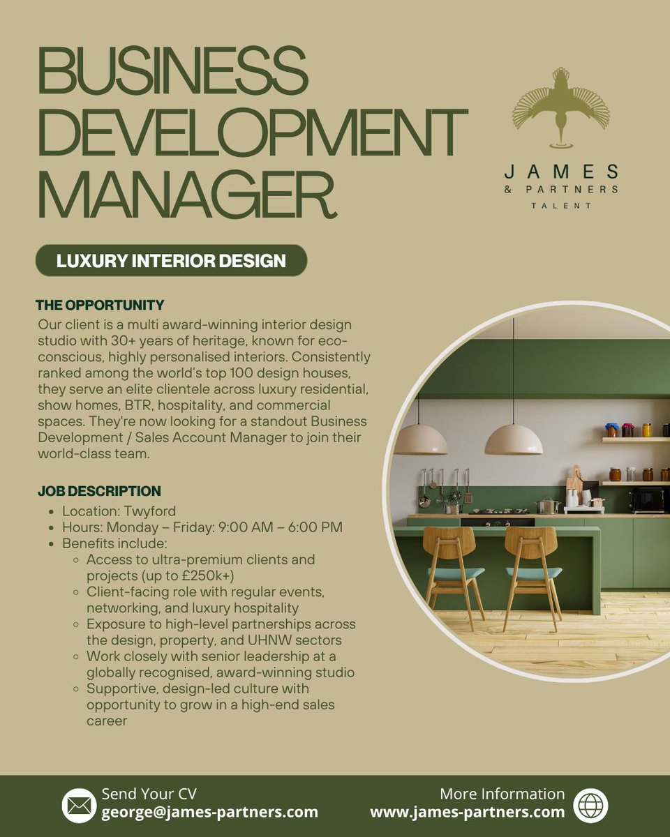 James_Partners's tweet photo. We’re hiring across multiple roles – and your next big career move could be just a click away! Whether you're ready to level up, pivot, or find your perfect fit, we’ve got opportunities you won’t want to miss. 🔍💼
 
📩 Get in touch – let’s make your next move your best one. https://t.co/KKj0Hd3CcR