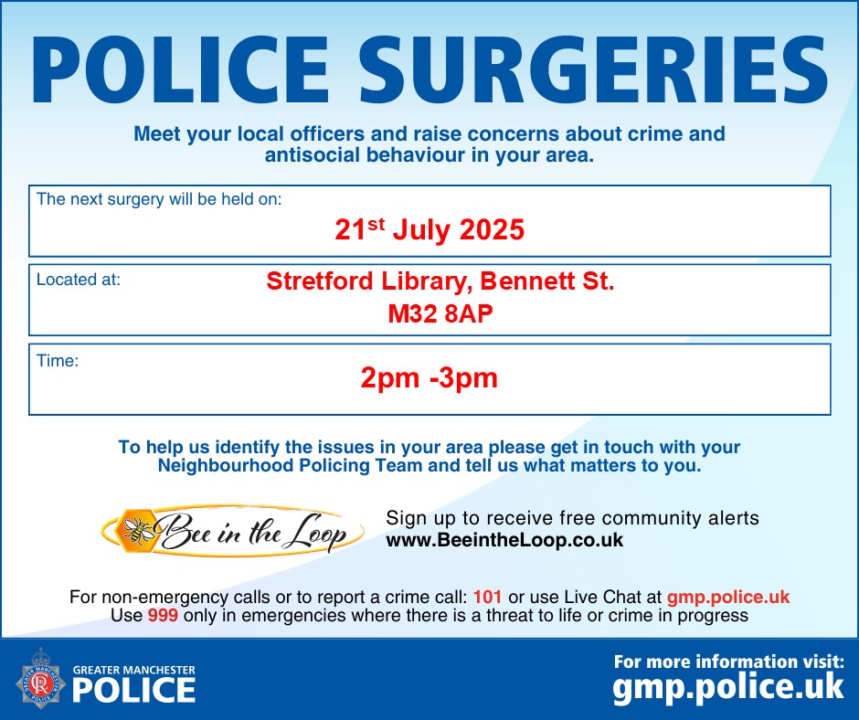 GMPTrafford's tweet image. Police Surgery